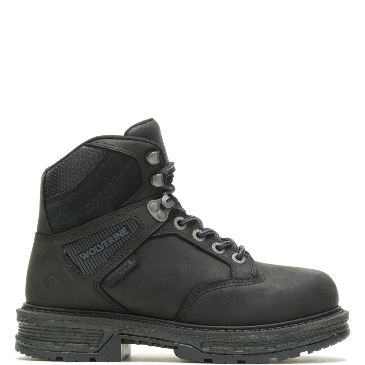 Black waterproof sales work boots