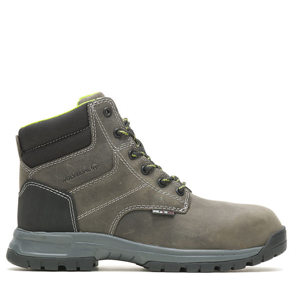 Piper 6" Composite-Toe Work Boot, Charcoal Grey, dynamic