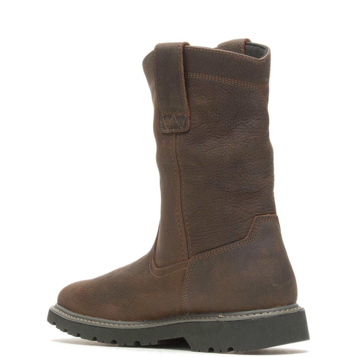 Floorhand Square-Toe Steel-Toe Wellington Work Boot, Dark Brown, dynamic 3