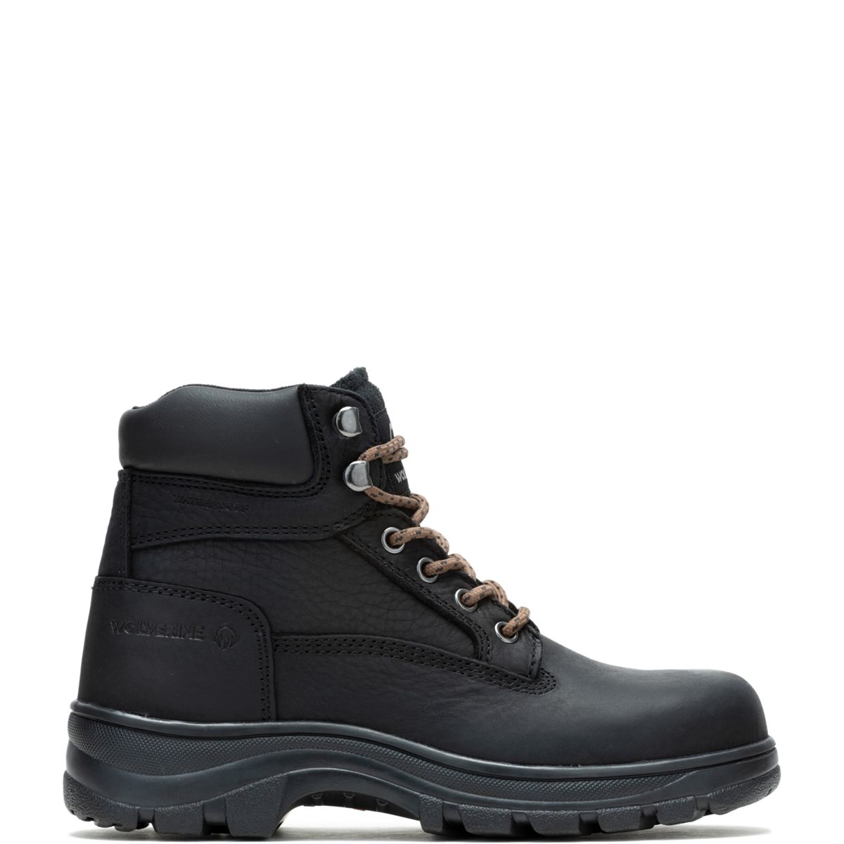 Wolverine boots store steel toe black