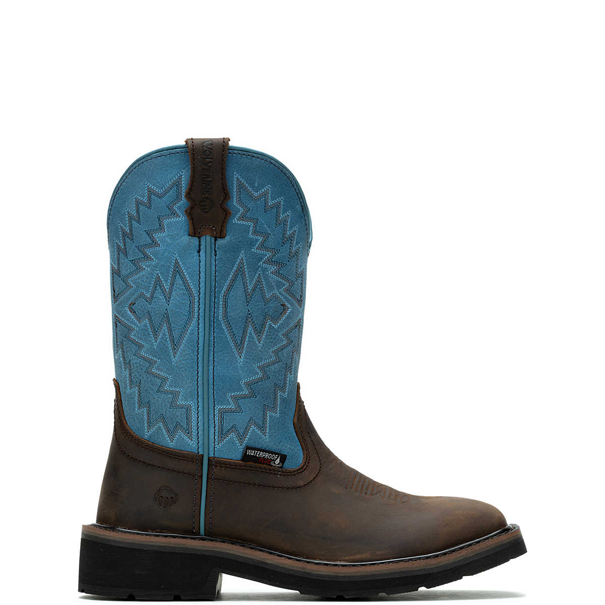 Rancher Arrow Steel-Toe Wellington Work Boot, Blue, dynamic 1