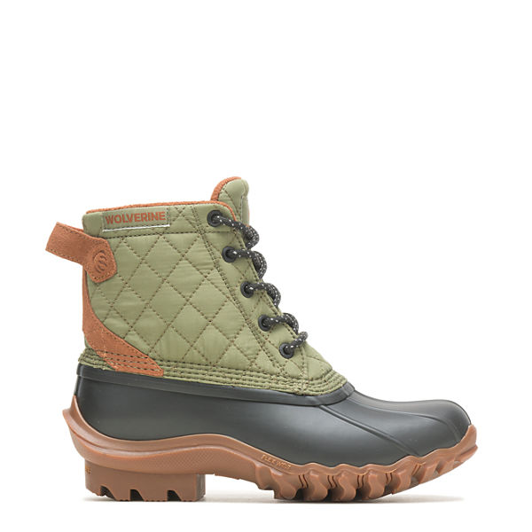 Torrent Quilted Duck Boot, Hunter Green, dynamic