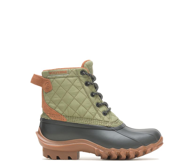 Torrent Quilted Duck Boot, Hunter Green, dynamic 1
