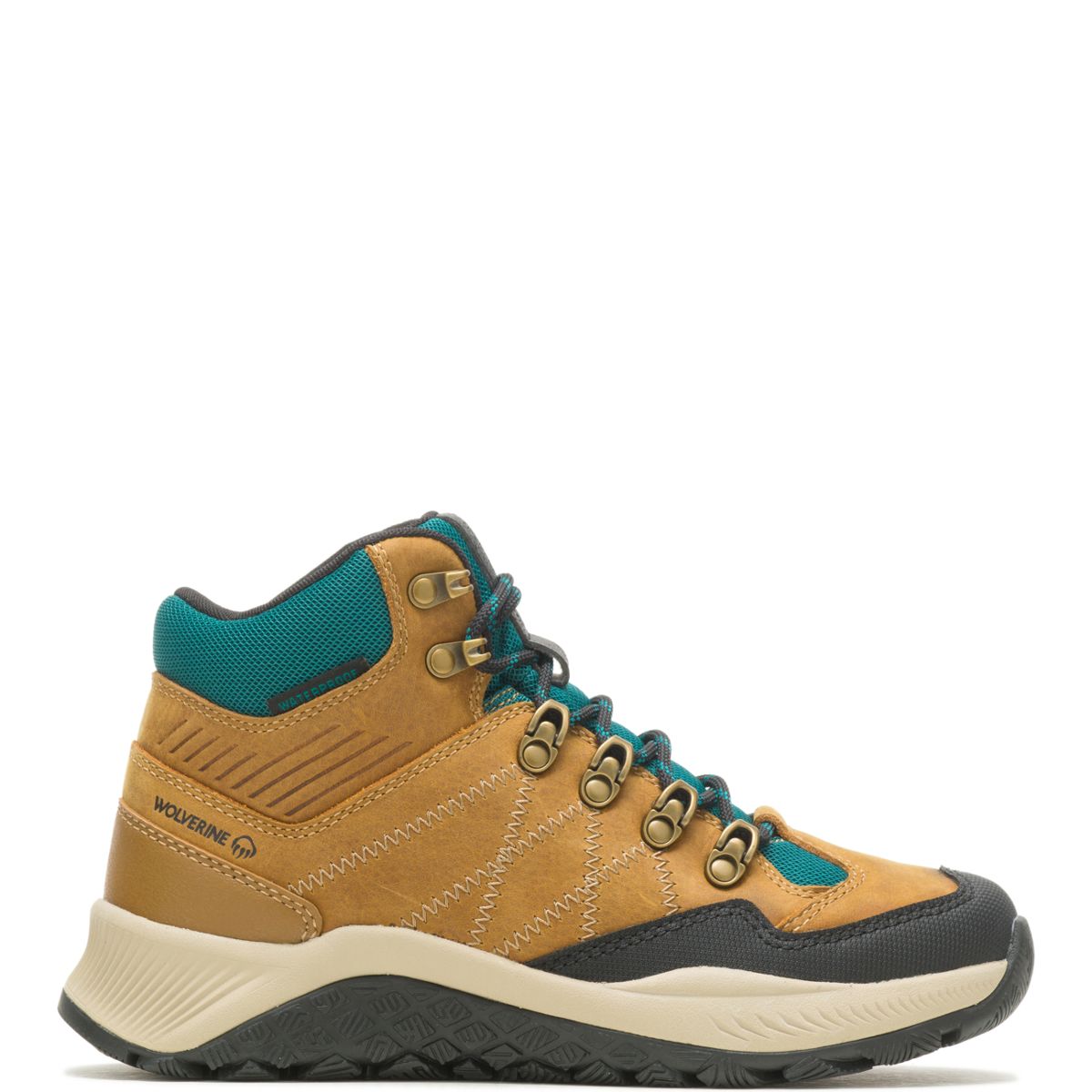 Luton Waterproof Hiker, Gold/Teal, dynamic 1