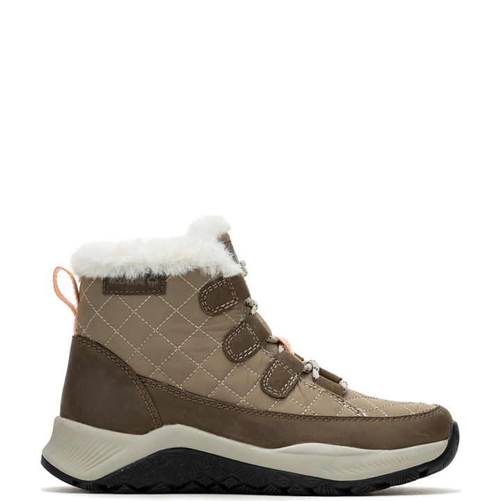 Luton Quilted Waterproof Insulated Mid Hiker, Gravel, dynamic