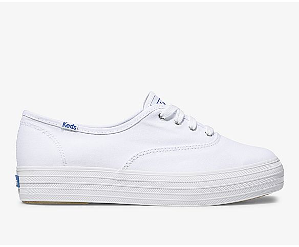 Size 6m Womens Shoes Keds Women Shoes Sneakers Platform Sneakers Keds Triple Up Leather White 