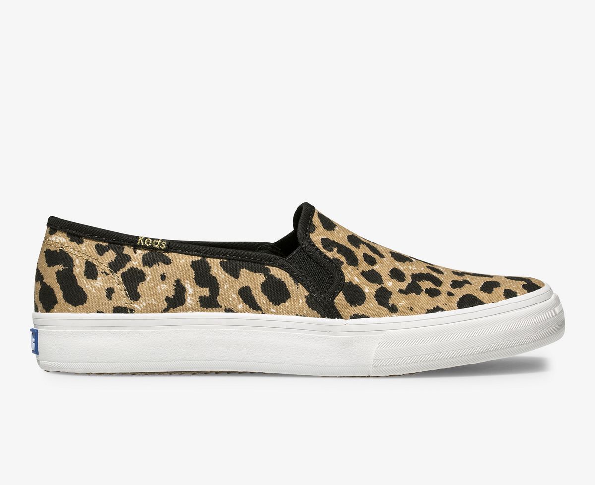 leopard print slip on shoes womens