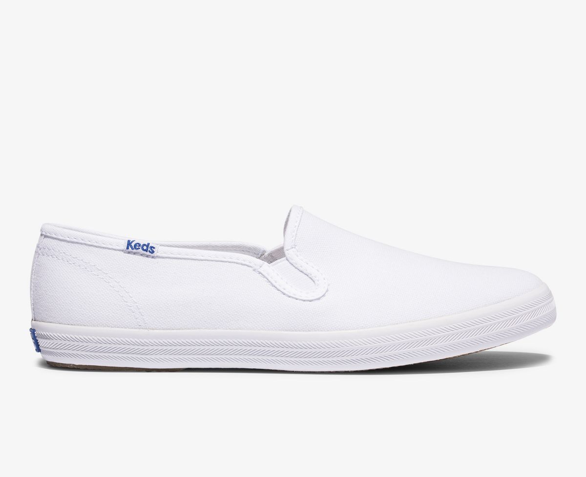 leather white slip on shoes