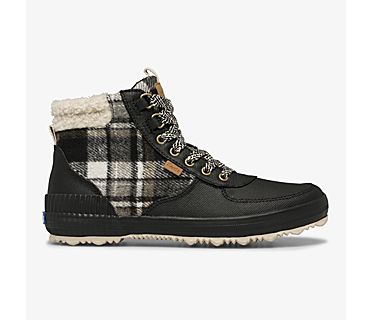 Scout Boot III Water Resistant Twill Plaid w/ Thinsulate™, Black, dynamic