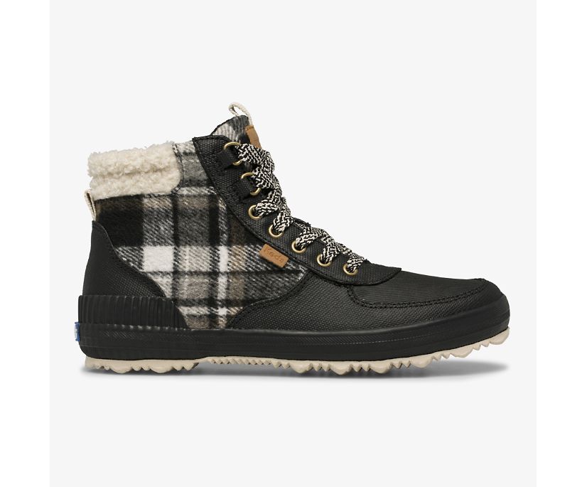 Scout Boot III Water Resistant Twill Plaid w/ Thinsulate™, Black, dynamic 1