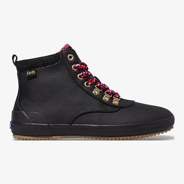 Scout Boot III Water-Resistant Canvas Wool, Black, dynamic