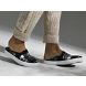 Double Decker Mule Plaid Slip On Sneaker, Gray, dynamic 2