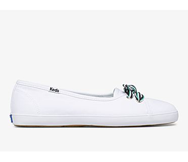 Seaside Canvas Slip On Sneaker, White Multi, dynamic