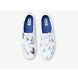 Chillax Splatter Twill Slip On Sneaker, White Blue, dynamic 3