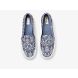 Double Decker Mosaic Canvas Slip On Sneaker, Blue, dynamic 3