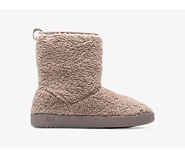 Tally Boot Faux Shearling, Brown, dynamic