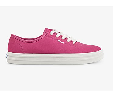 Breezie Canvas Sneaker, Pink, dynamic