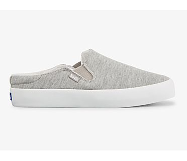 Kickback Mule Sweatshirt Slip On Sneaker, Grey, dynamic