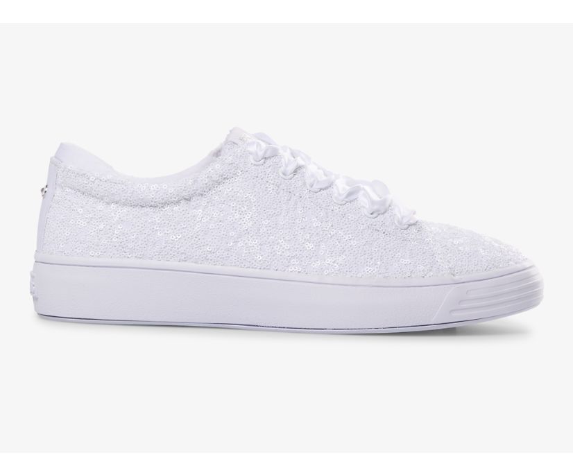 Alley Sequins Sneaker, White, dynamic 1