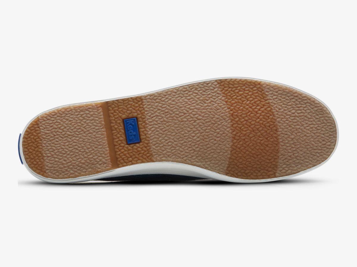 Kickstart Mule Canvas Stripe Slip On Sneaker, Blue, dynamic 4