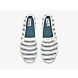 Double Decker Canvas Stripe Slip On Sneaker, White Navy, dynamic 3