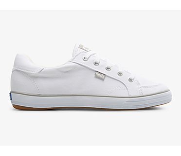 Center III Canvas Sneaker, White, dynamic