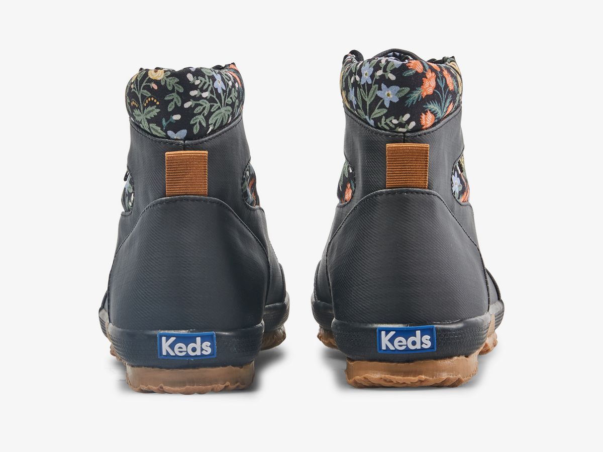 Keds x Rifle Paper Co. Scout Boot IV Water Resistant Lottie, Black, dynamic 2