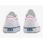 Jump Kick Rib Knit Collar Sneaker, White Pink, dynamic 2