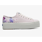 Triple Up Canvas Painterly Floral Sneaker, Light Pink, dynamic 1