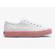 Triple Kick Canvas Jute Foxing Sneaker, White Neon Pink, dynamic 1