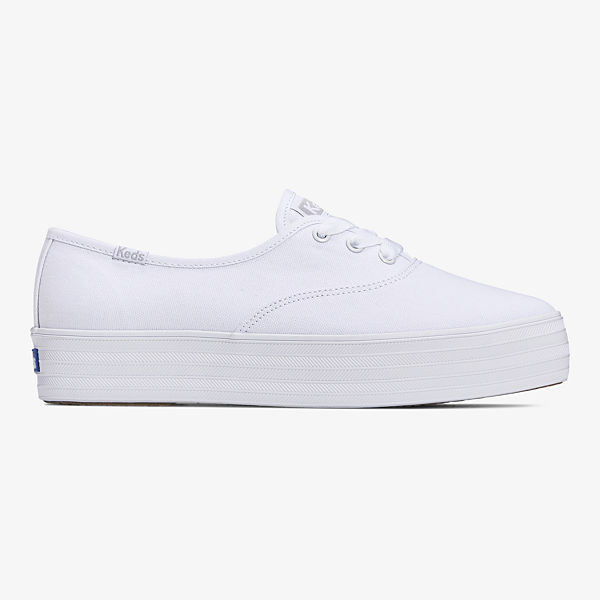 Keds Point Canvas Sneaker, White, dynamic