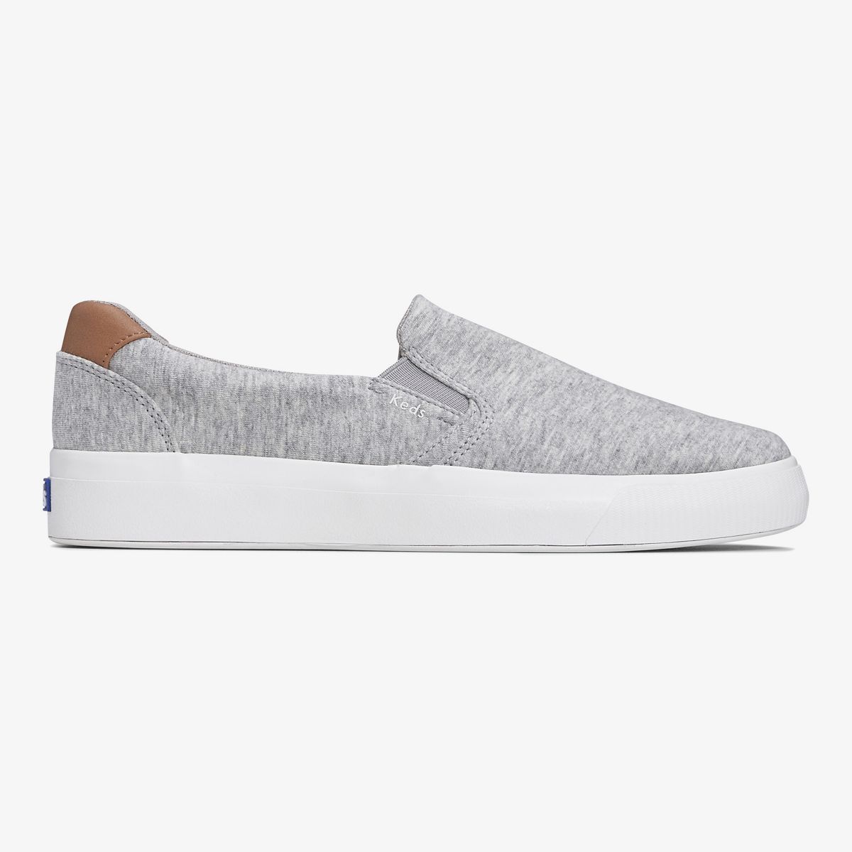 Pursuit Jersey Slip On Sneaker, Grey, dynamic