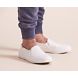 Double Decker Leather Slip On Sneaker, White, dynamic 2