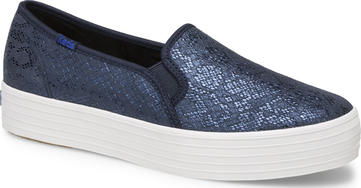 Keds Triple Decker Snake Suede In Navy | ModeSens