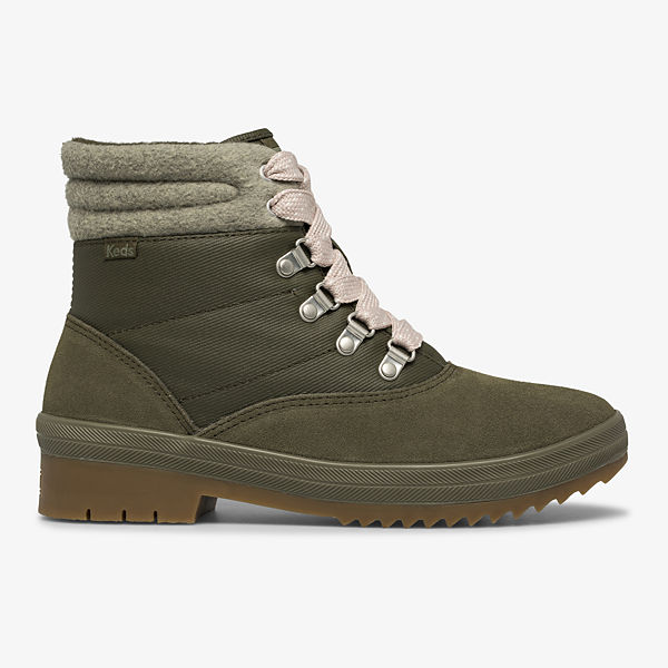 Camp Boot Suede & Splash Twill w/ Thinsulate™, Mix Olive, dynamic