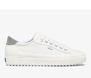 Demi TRX Leather Sneaker, White Silver, dynamic
