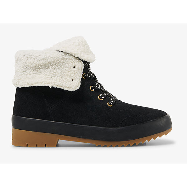 Camp Boot II Suede Sherpa Water Resistant w/ Thinsulate™, Black, dynamic