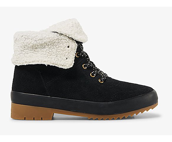 Camp Boot II Suede Sherpa Water Resistant w/ Thinsulate™, Black, dynamic