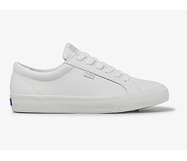 Jump Kick Leather Sneaker, White White, dynamic