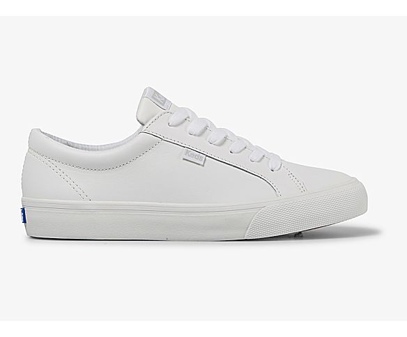 Jump Kick Leather Sneaker, White White, dynamic