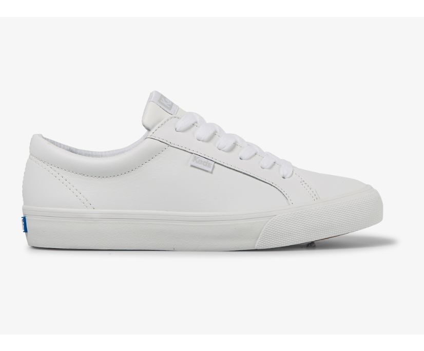 Jump Kick Leather Sneaker, White White, dynamic 1