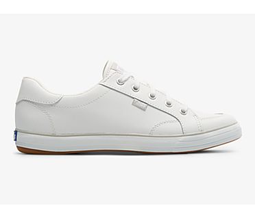 Center III Leather Sneaker, White, dynamic