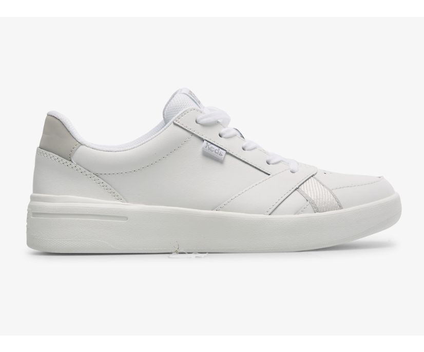 The Court Leather Sneaker, White White, dynamic 1