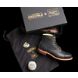 1000 Mile x Rawlings Gold Glove Award® Cap-Toe Original Boot, Black & Gold, dynamic 3