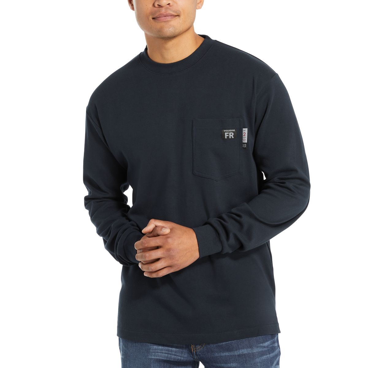 FR Long Sleeve Tee, Navy, dynamic