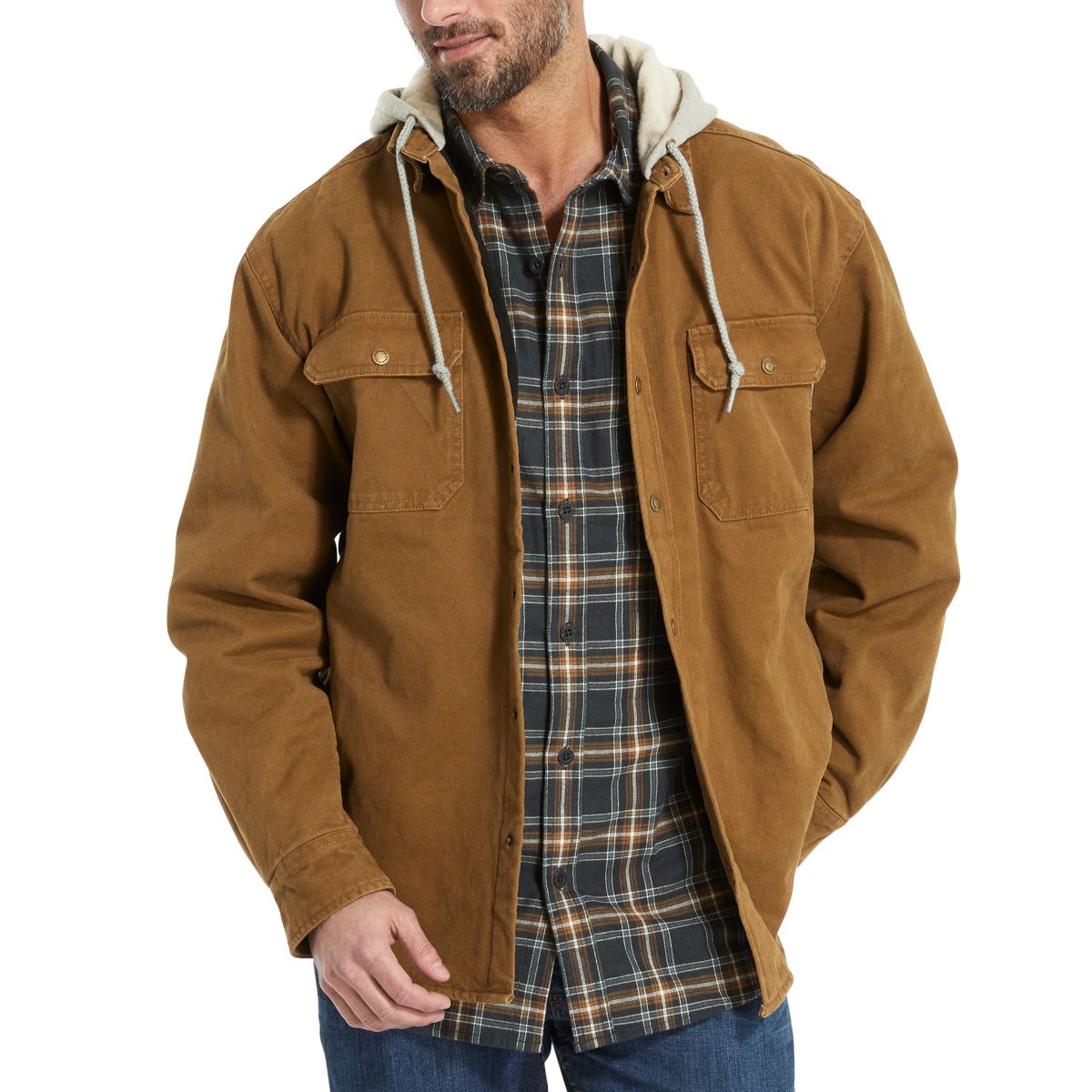 Overman Shirt Jac, Chestnut, dynamic 2