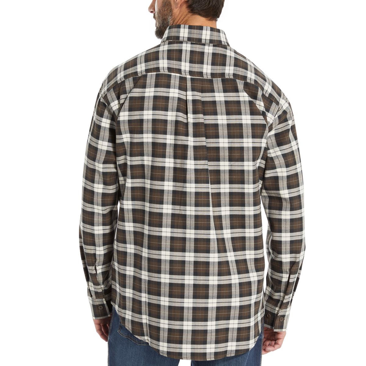 FR Plaid Long Sleeve Twill Shirt, Espresso Plaid, dynamic 5