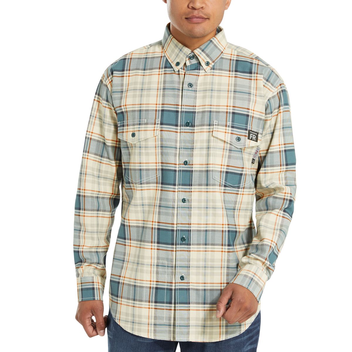 FR Plaid Long Sleeve Twill Shirt, Bering Plaid, dynamic 2