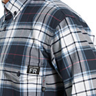 FR Plaid Long Sleeve Twill Shirt, Navy Plaid, dynamic 5