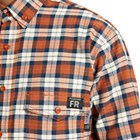 FR Plaid Long Sleeve Twill Shirt, Russet Plaid, dynamic 4